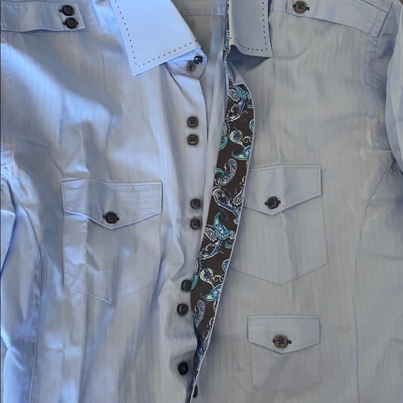 Bertigo Sky Blue Dress Shirt - Picture 6 of 6